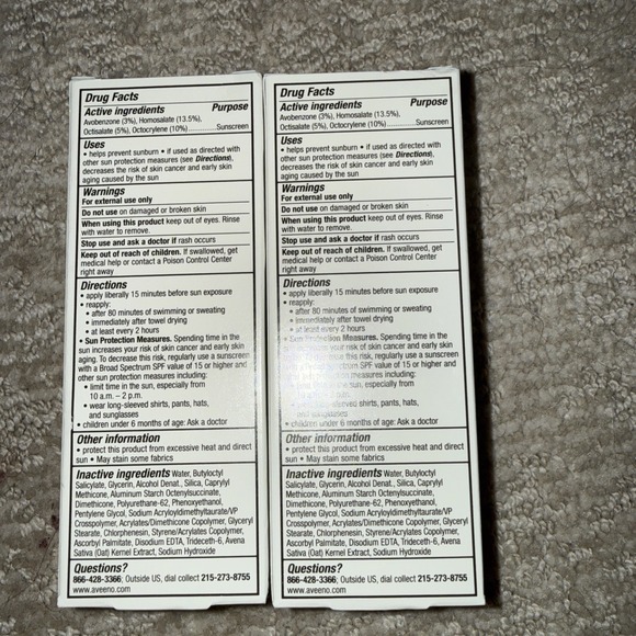 Aveeno Protect + Hydrate Face Sunscreen Lotion SPF 60 2 Pack 2 oz Ea Exp 09/25 - Picture 4 of 4